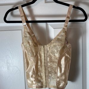 Mariana Vintage Corset Bralette Lot of 3 Size 34B Beige